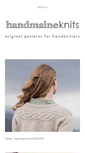 Mobile Screenshot of handmaineknits.com